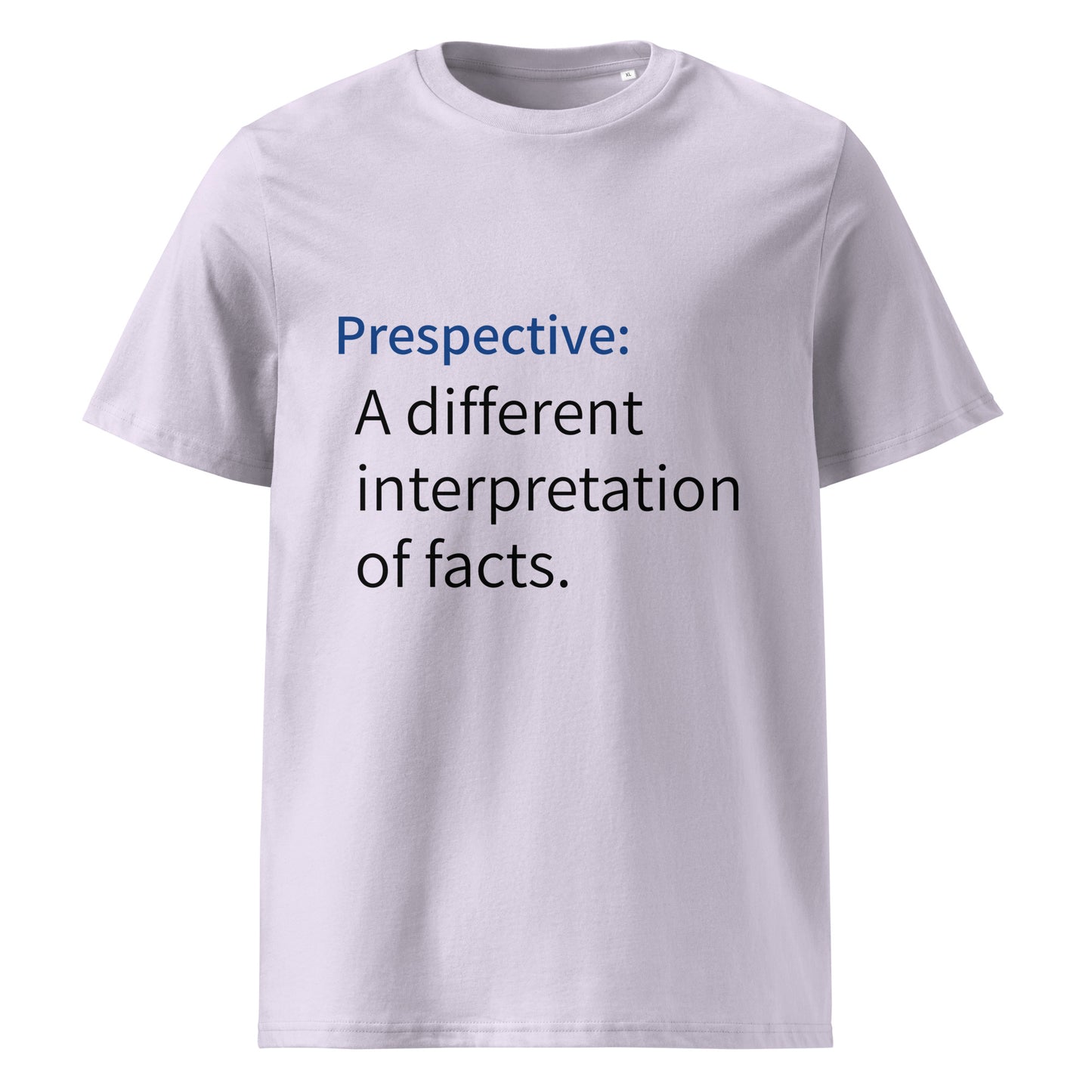 Unisex organic cotton t-shirt - Prespective