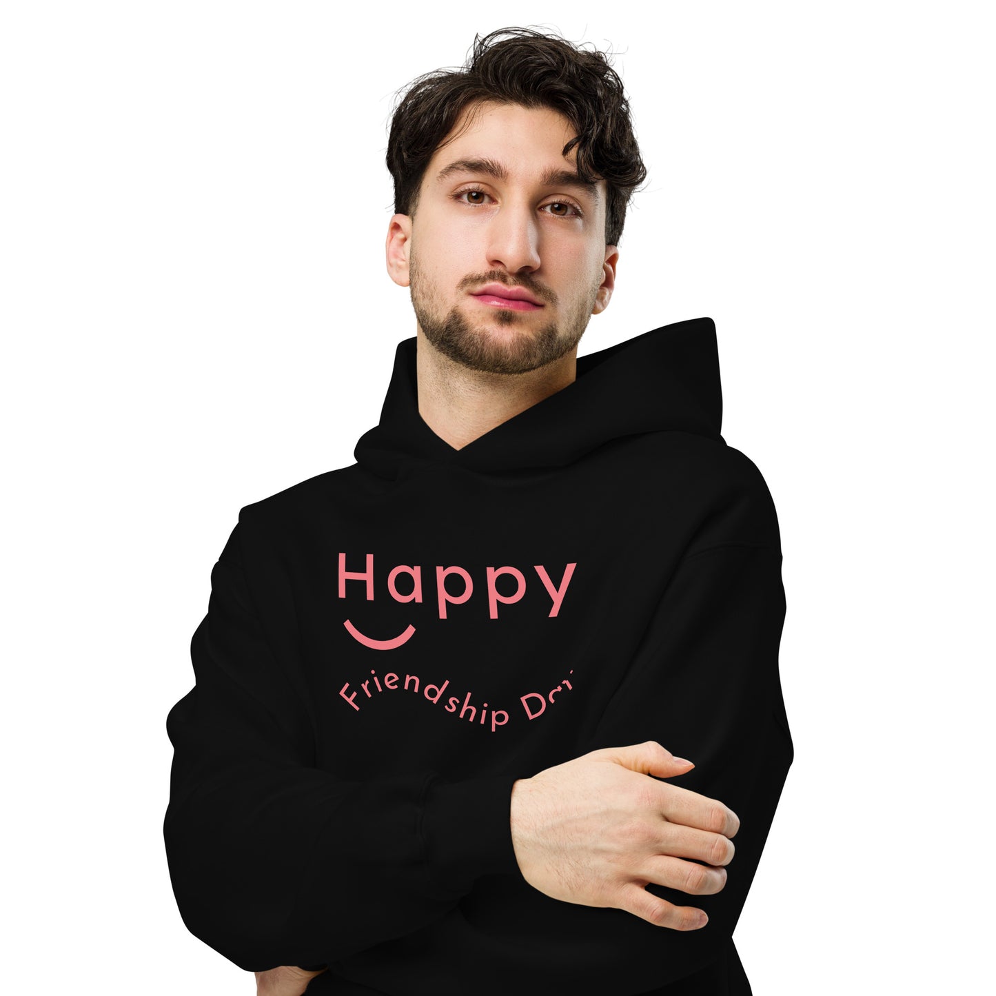 Unisex oversized hoodie - Happy Friendship Day