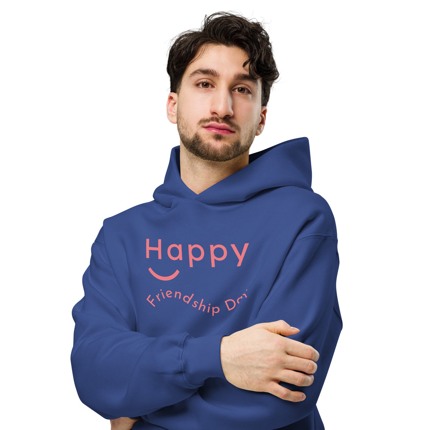 Unisex oversized hoodie - Happy Friendship Day