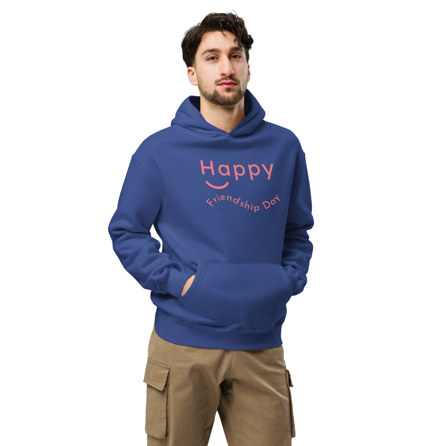 Unisex oversized hoodie - Happy Friendship Day