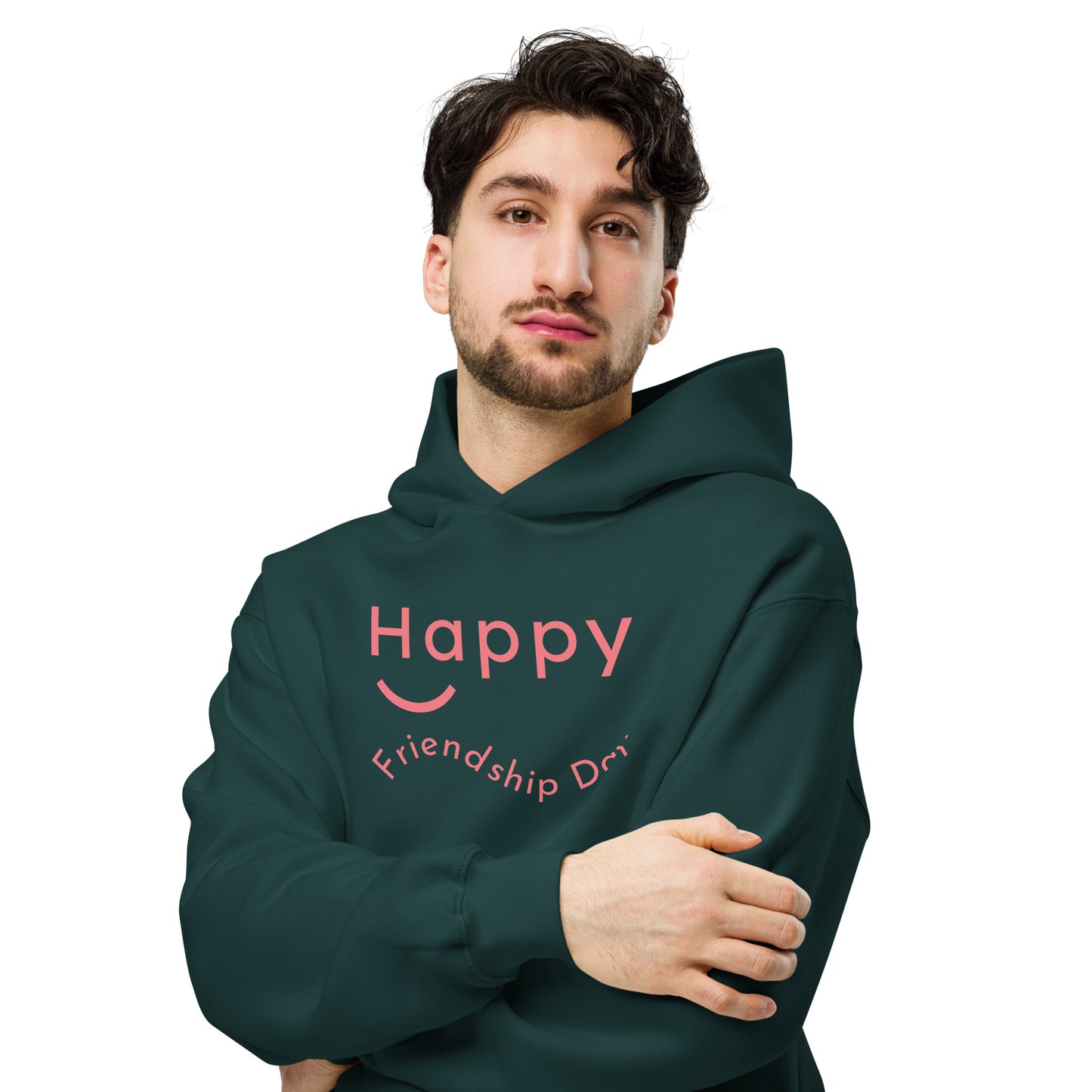 Unisex oversized hoodie - Happy Friendship Day